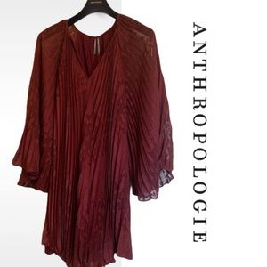 NWT Anthropologie Toulon Pleated Mini Dress New